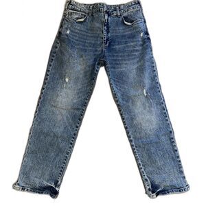 Pilcro Anthropologie Women's Distressed Mom Medium Wash Jeans Size 30